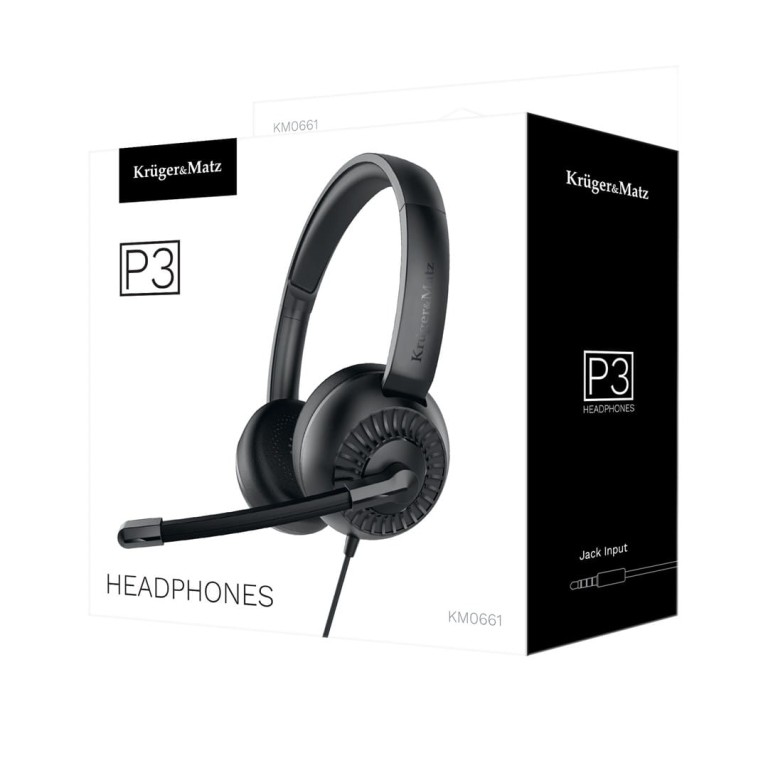 KRUGER & MATZ SŁUCHAWKI Z MIKROFONEM P3 KM0662