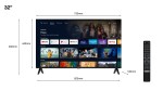 Telewizor TCL 32'' 32S5400AX1 HD HDR ANDROID