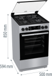 Kuchnia gazowo-elektryczna Gorenje GK5C40SH
