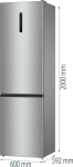 Lodówka Gorenje NRK6202AXL4