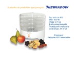 Suszarka do grzybów i owoców NIEWIADÓW 970.02 PS 500W